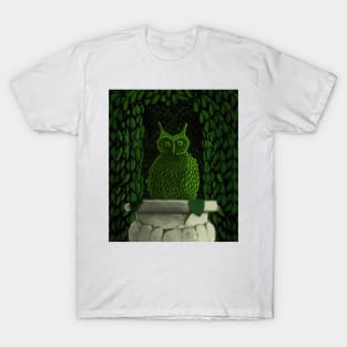 Hedge Owl Topiary Night Version T-Shirt